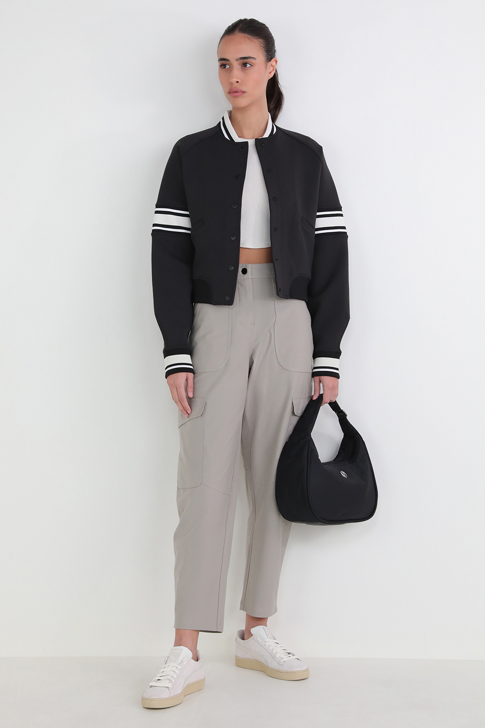 Snap-Front Varsity Jacket